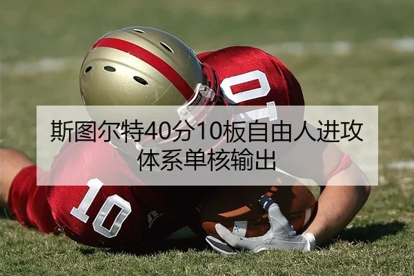 斯图尔特40分10板自由人进攻体系单核输出